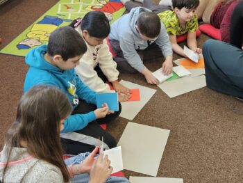 Návštěva knihovny I. a IV. třídy